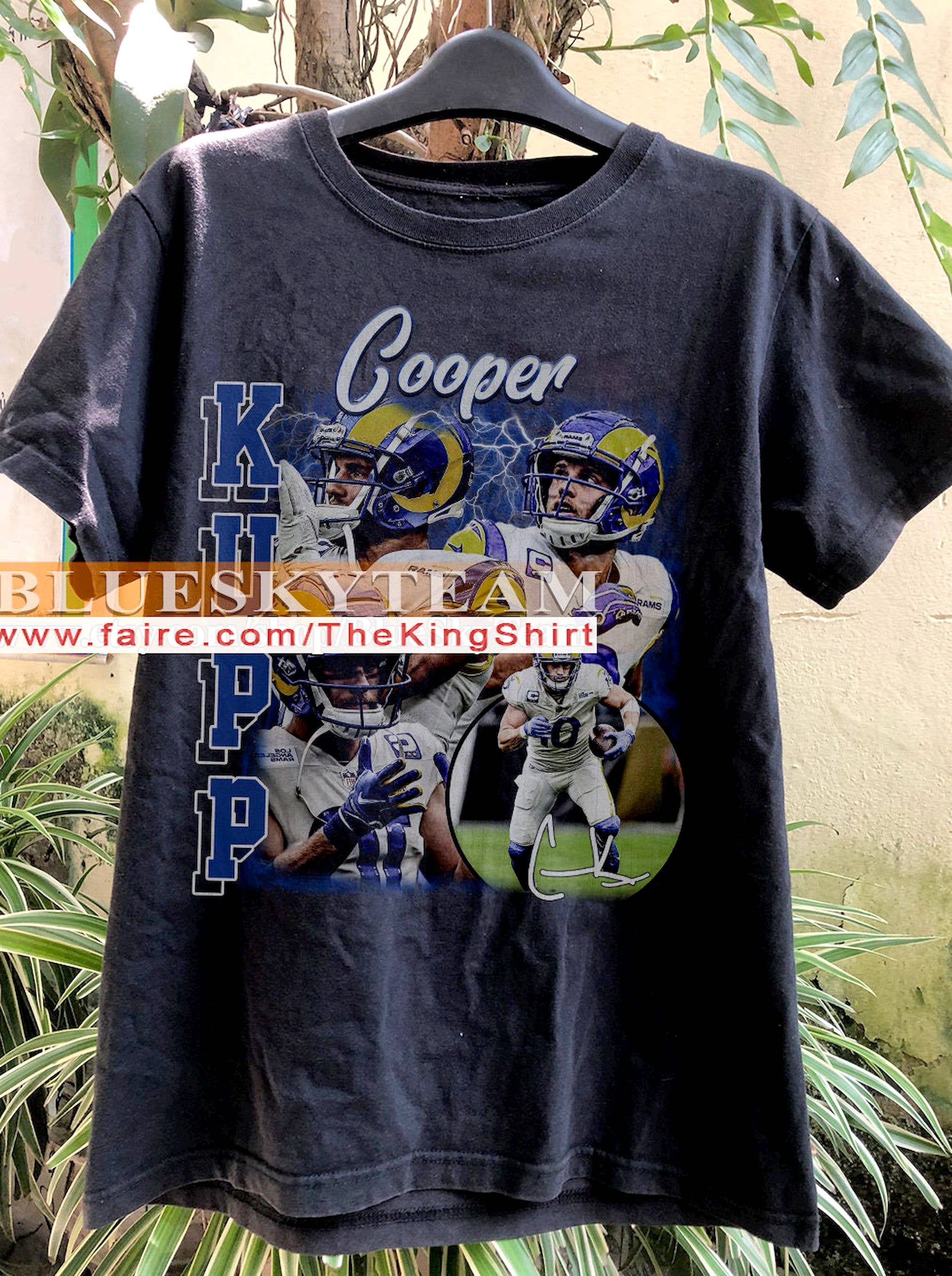 Vintage Cooper Kupp Football 90s Graphic, Fan Gift - Adult & Kids T-Shirts, Sweatshirts & Hoodies apparel design preview 1