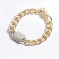 Cz Half Cylinder Charm Linked Chain Bracelet - Adult & Kids T-Shirts, Sweatshirts & Hoodies apparel design preview 1