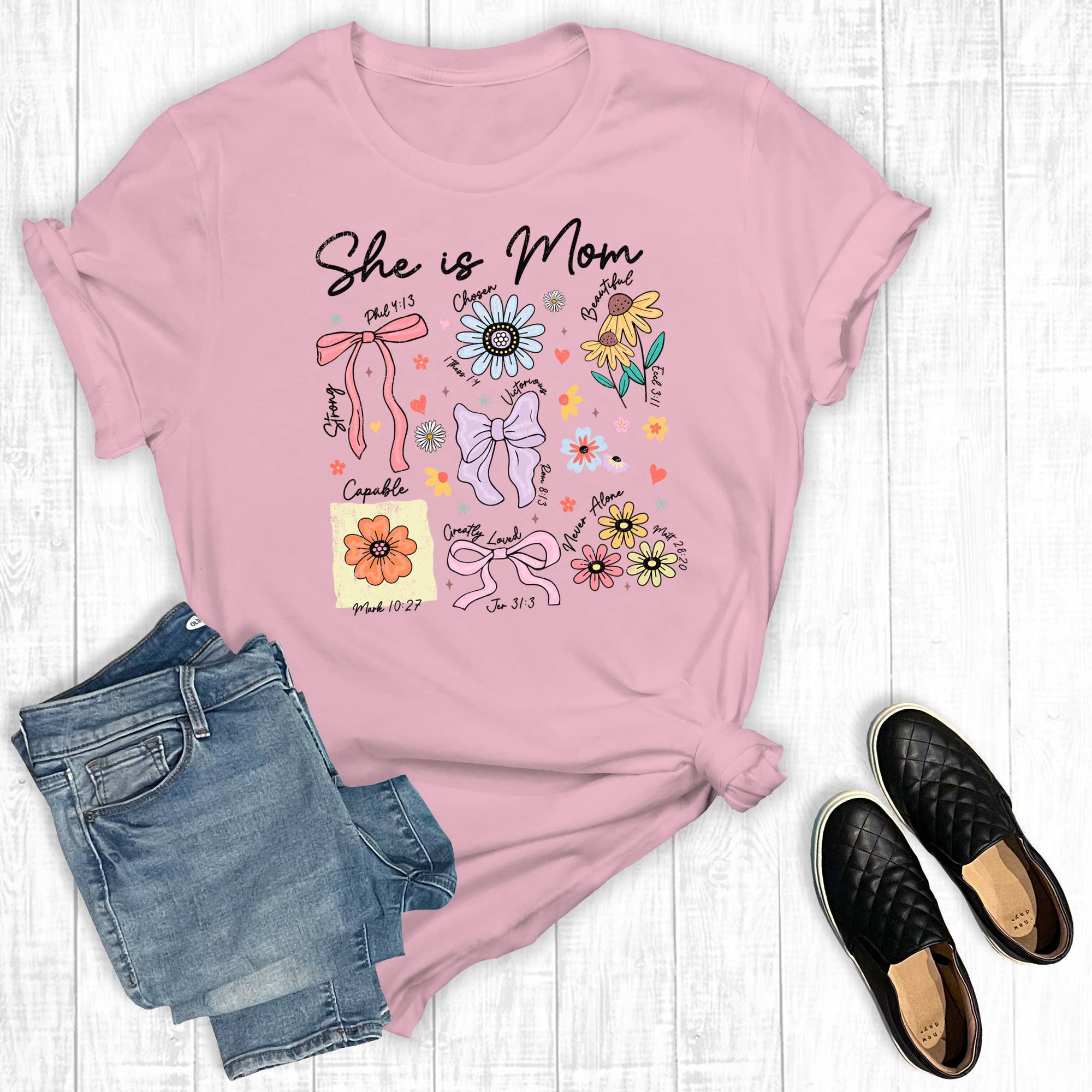 Mother's Day She Is Mom Graphic - Adult & Kids T-Shirts, Sweatshirts & Hoodies apparel design preview 1