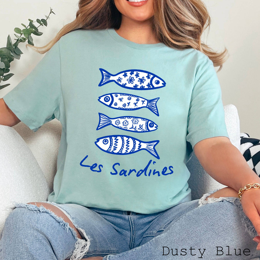 Les Sardines Coastal Women'S Graphic Bella Canvas - Adult & Kids T-Shirts, Sweatshirts & Hoodies apparel design preview 1