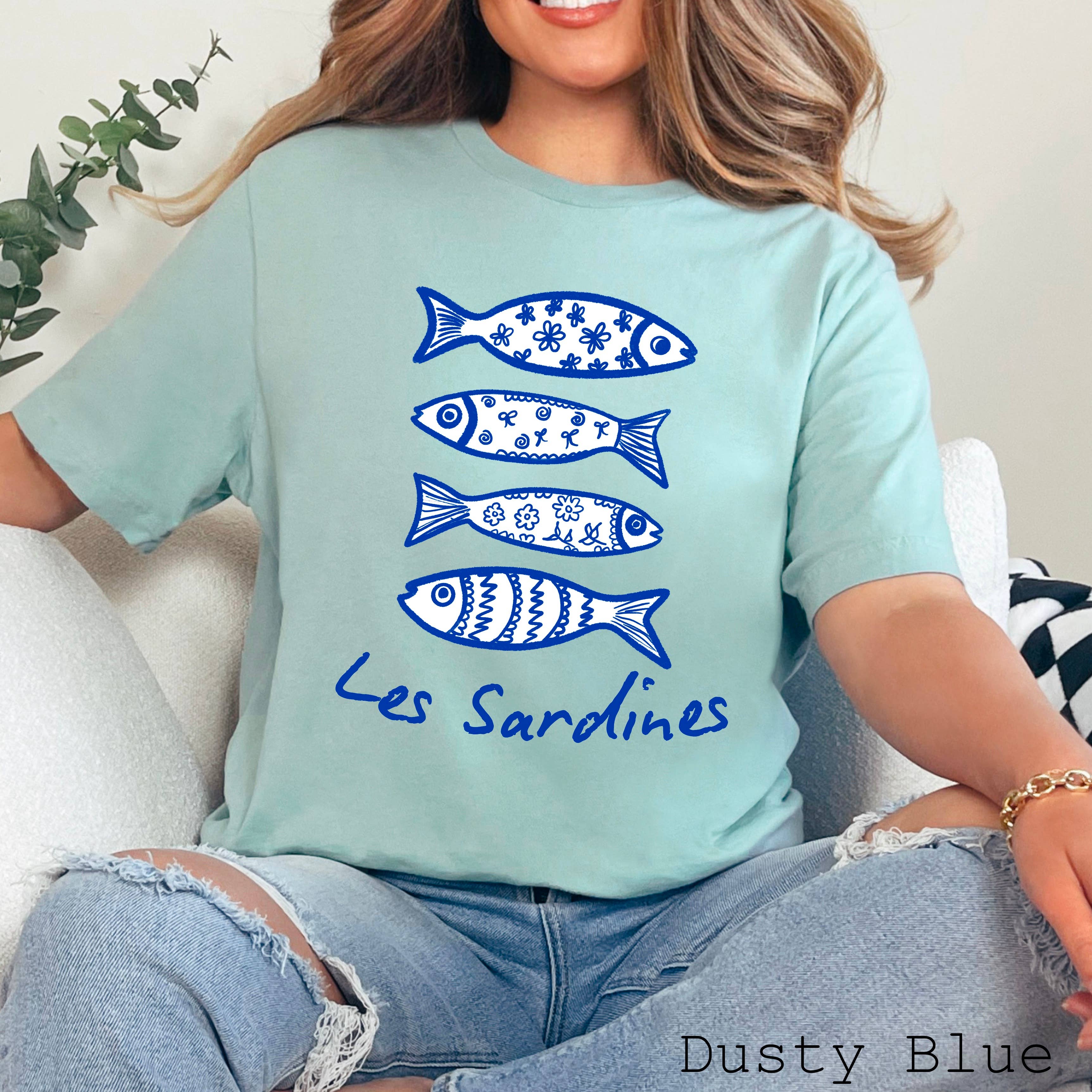 Les Sardines Coastal Women'S Graphic Bella Canvas - Adult & Kids T-Shirts, Sweatshirts & Hoodies apparel design preview 1