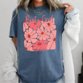 But God Floral Romans 5:8 Graphic Comfort Colors - Adult & Kids T-Shirts, Sweatshirts & Hoodies apparel design preview 1