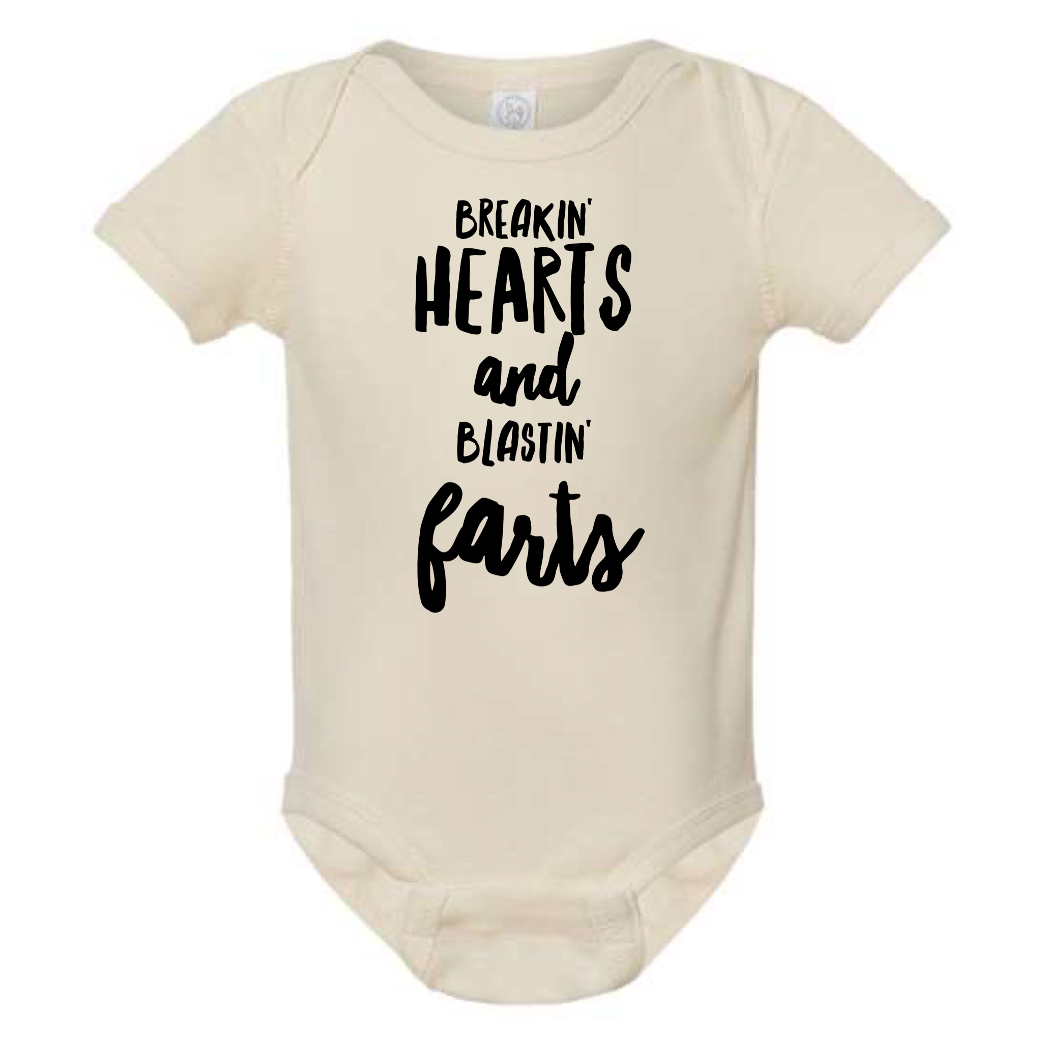 Breakin' Hearts and Blastin' Farts Baby Onesie - Adult & Kids T-Shirts, Sweatshirts & Hoodies apparel design preview 1