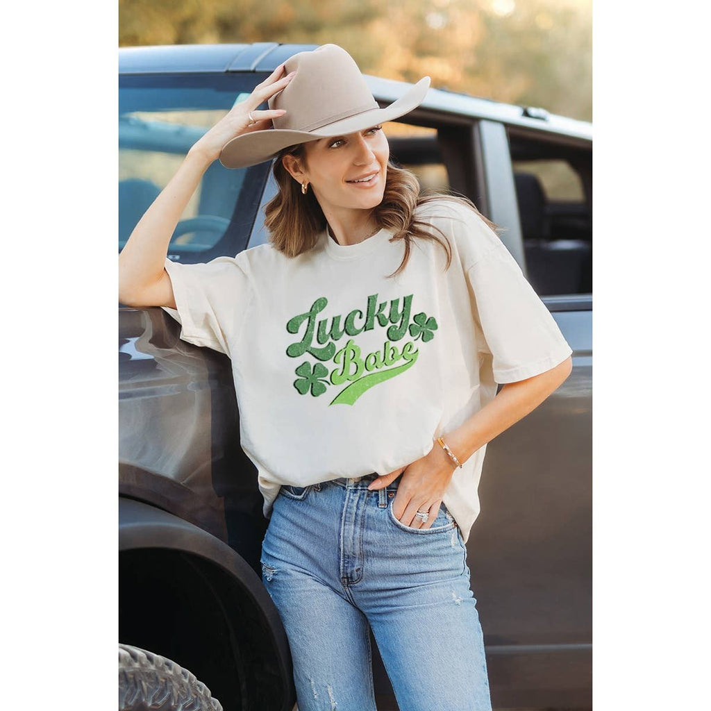 Lucky Babe Graphic - Adult & Kids T-Shirts, Sweatshirts & Hoodies apparel design preview 1