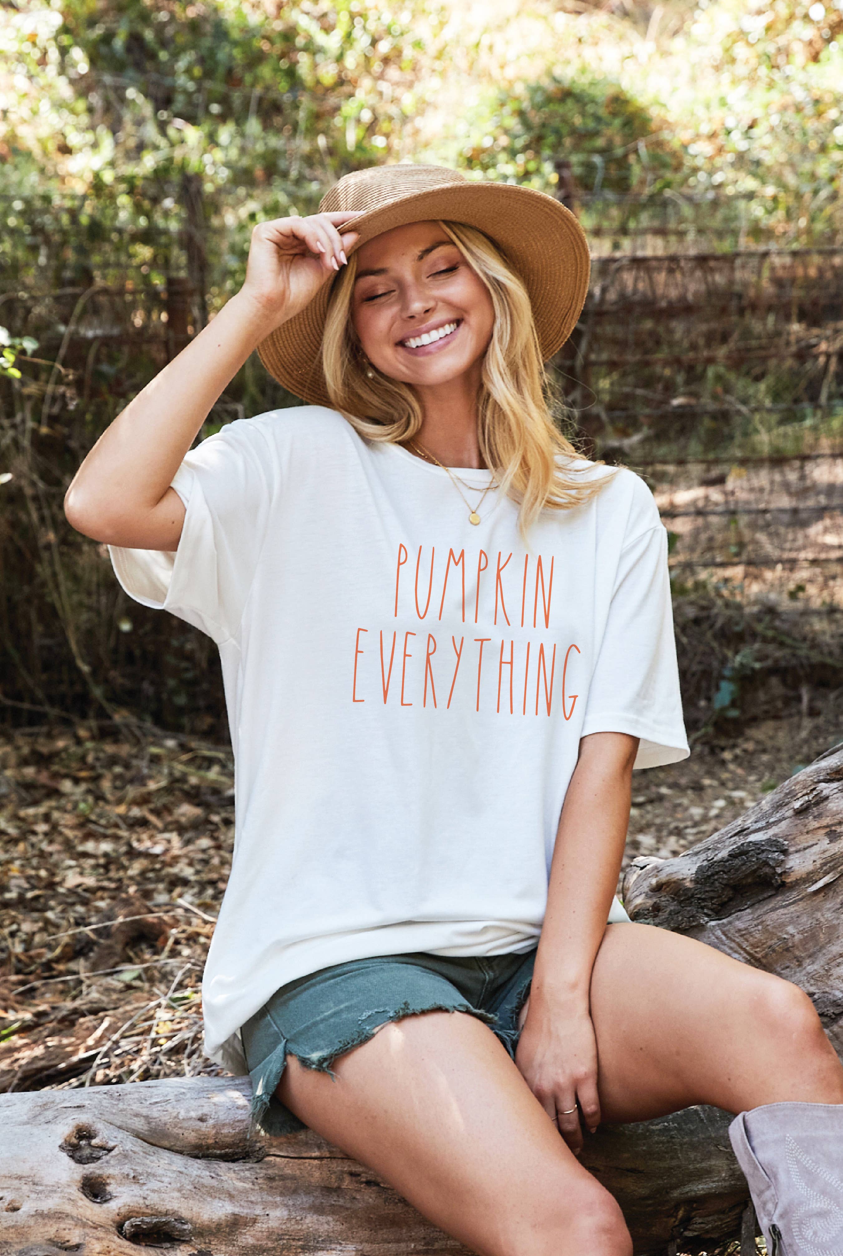 Pumpkin Everything Mineral Oversized Graphic Top - Adult & Kids T-Shirts, Sweatshirts & Hoodies apparel design preview 1