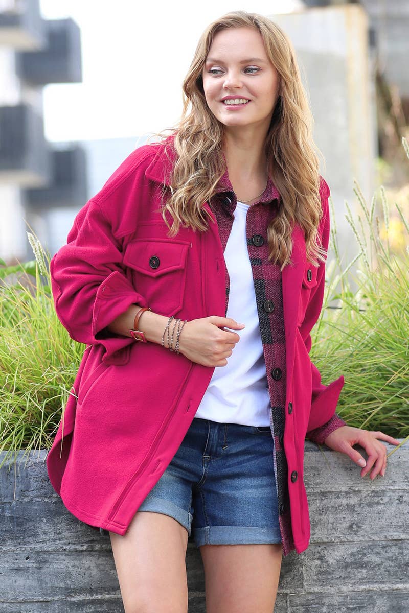 Oversized Fleece Shacket - Adult & Kids T-Shirts, Sweatshirts & Hoodies apparel design preview 1