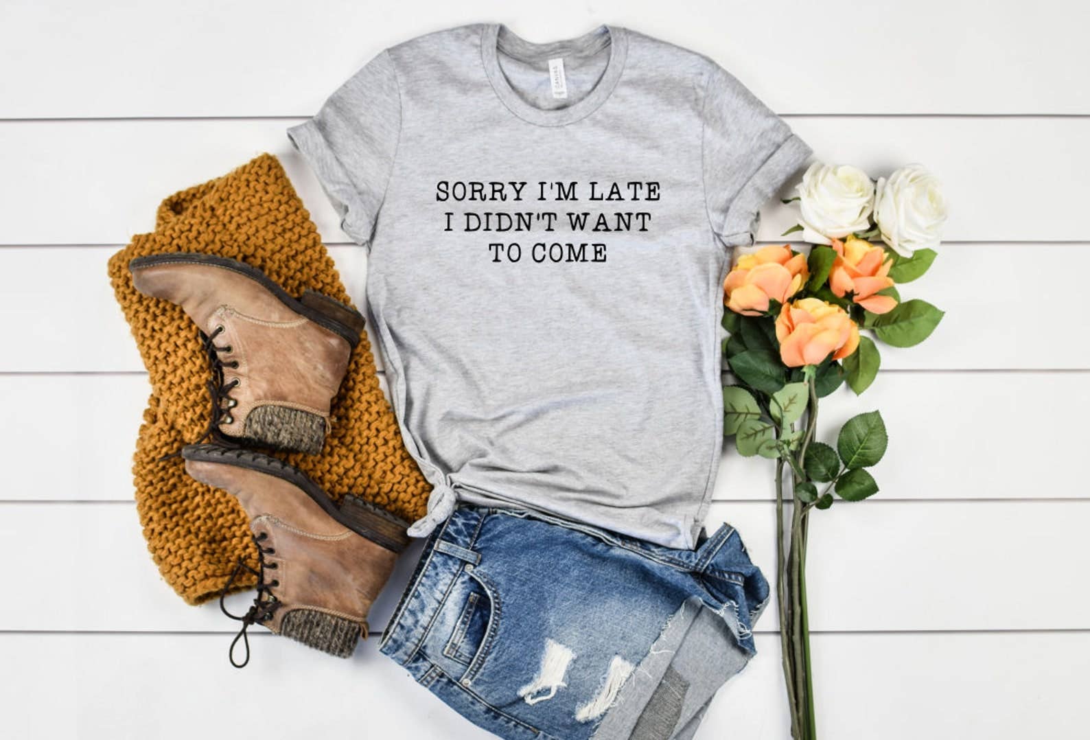 Sorry I'm Late I Didn't Want To Come - Adult & Kids T-Shirts, Sweatshirts & Hoodies apparel design preview 1
