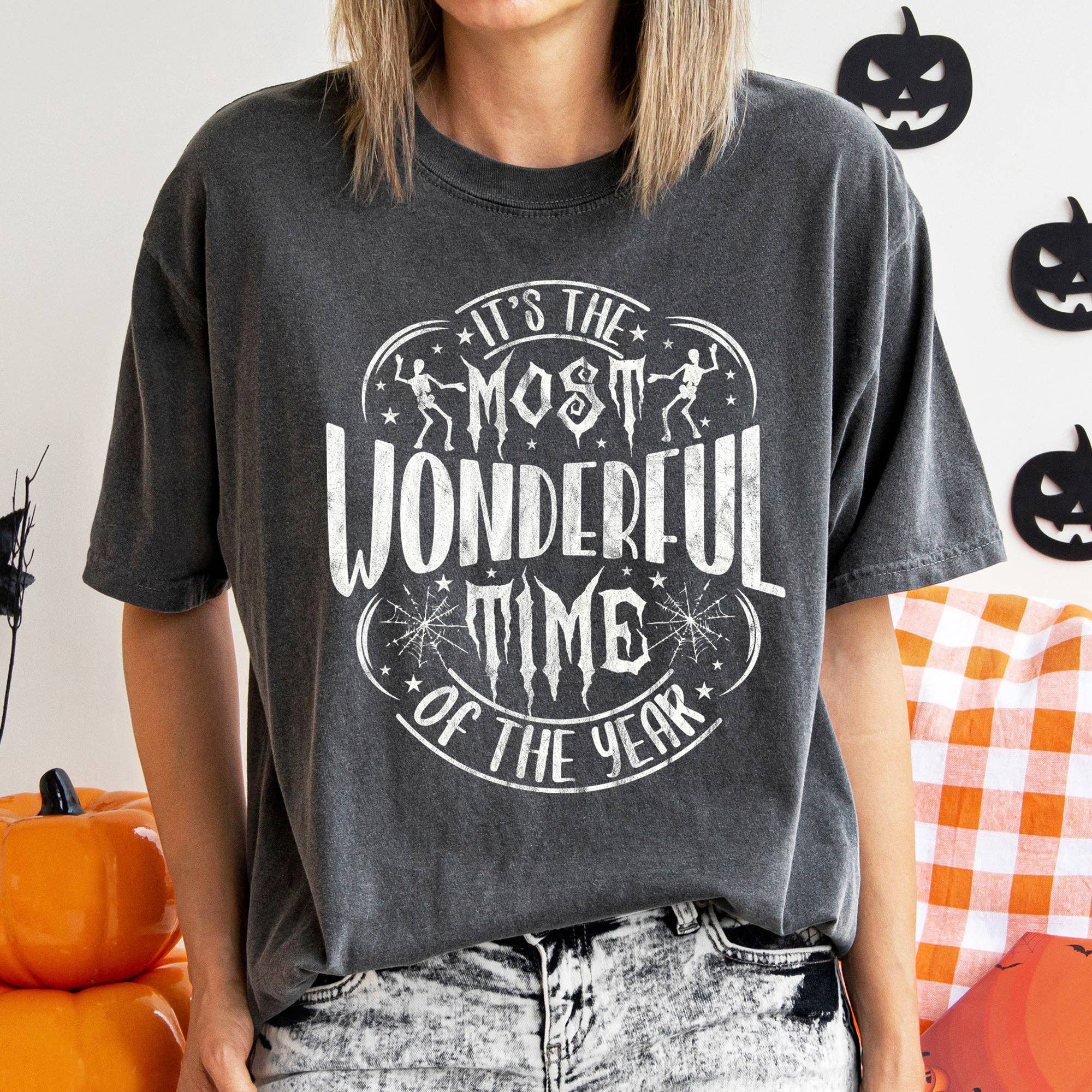 It's the Most Wonderful Time Halloween White Print - Adult & Kids T-Shirts, Sweatshirts & Hoodies apparel design preview 1