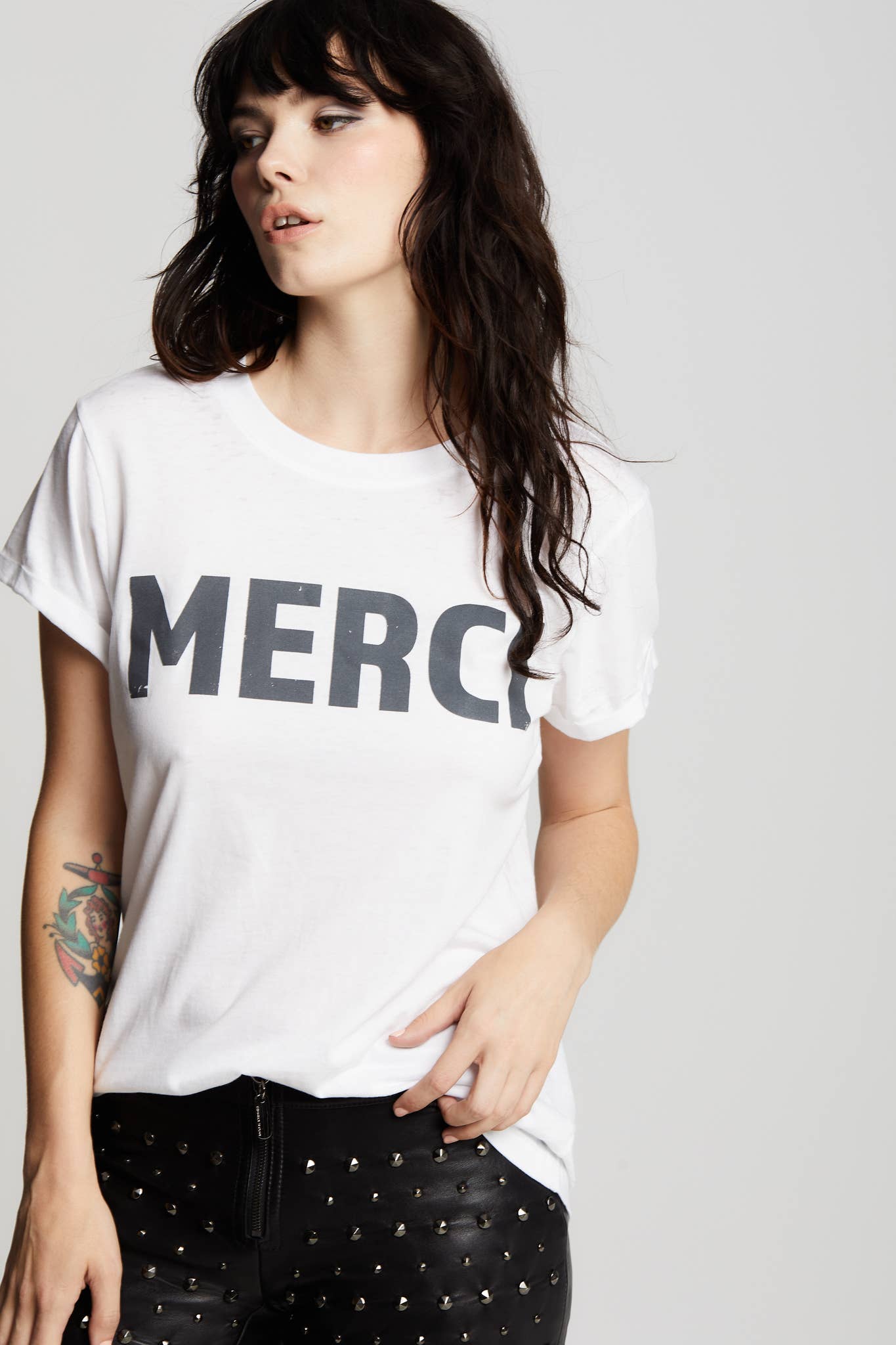2192 Merci Burn Out White - Adult & Kids T-Shirts, Sweatshirts & Hoodies apparel design preview 1
