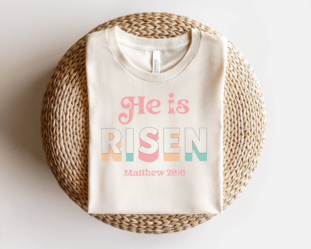 He Is Risen Easter Graphic Women's Religous - Adult & Kids T-Shirts, Sweatshirts & Hoodies apparel design preview 1