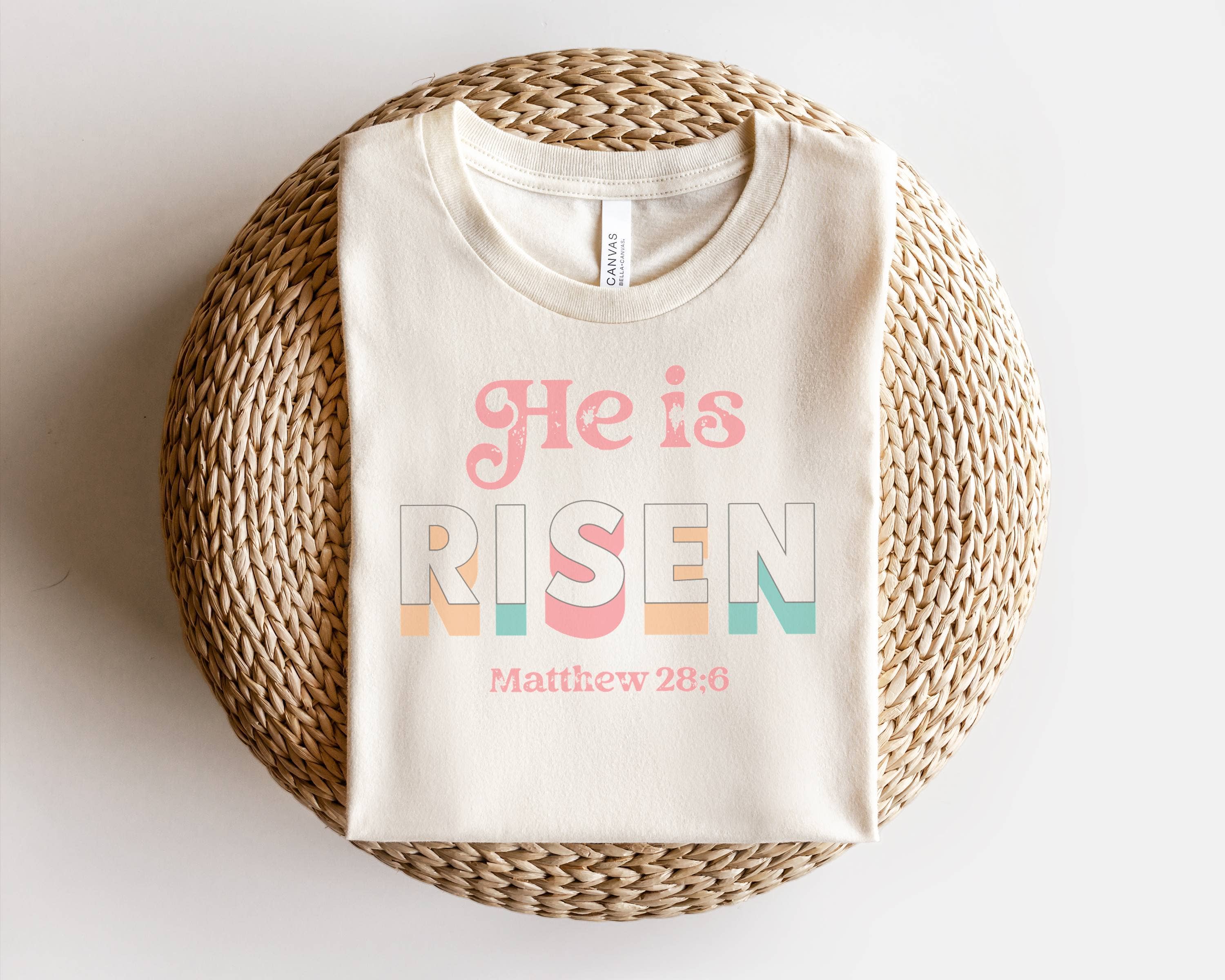 He Is Risen Easter Graphic Women's Religous - Adult & Kids T-Shirts, Sweatshirts & Hoodies apparel design preview 1