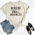 Leopard Minding My Own Small Business - Adult & Kids T-Shirts, Sweatshirts & Hoodies apparel design preview 1