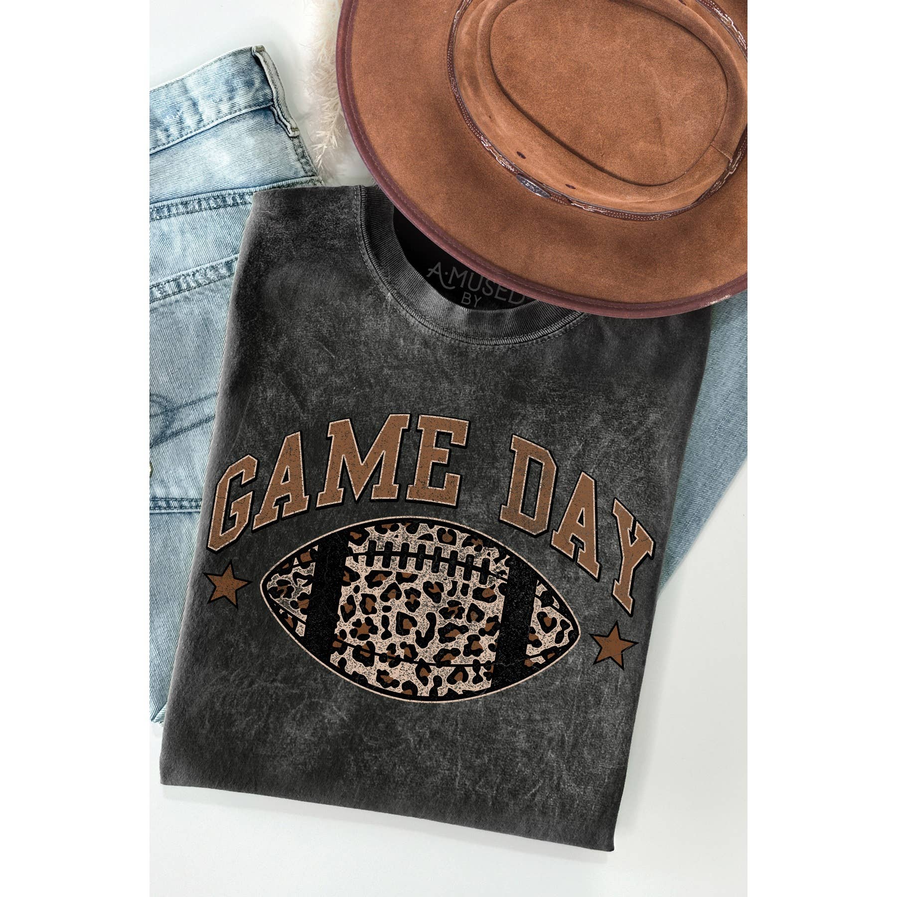 Game Day Football Mineral Wash - Adult & Kids T-Shirts, Sweatshirts & Hoodies apparel design preview 1
