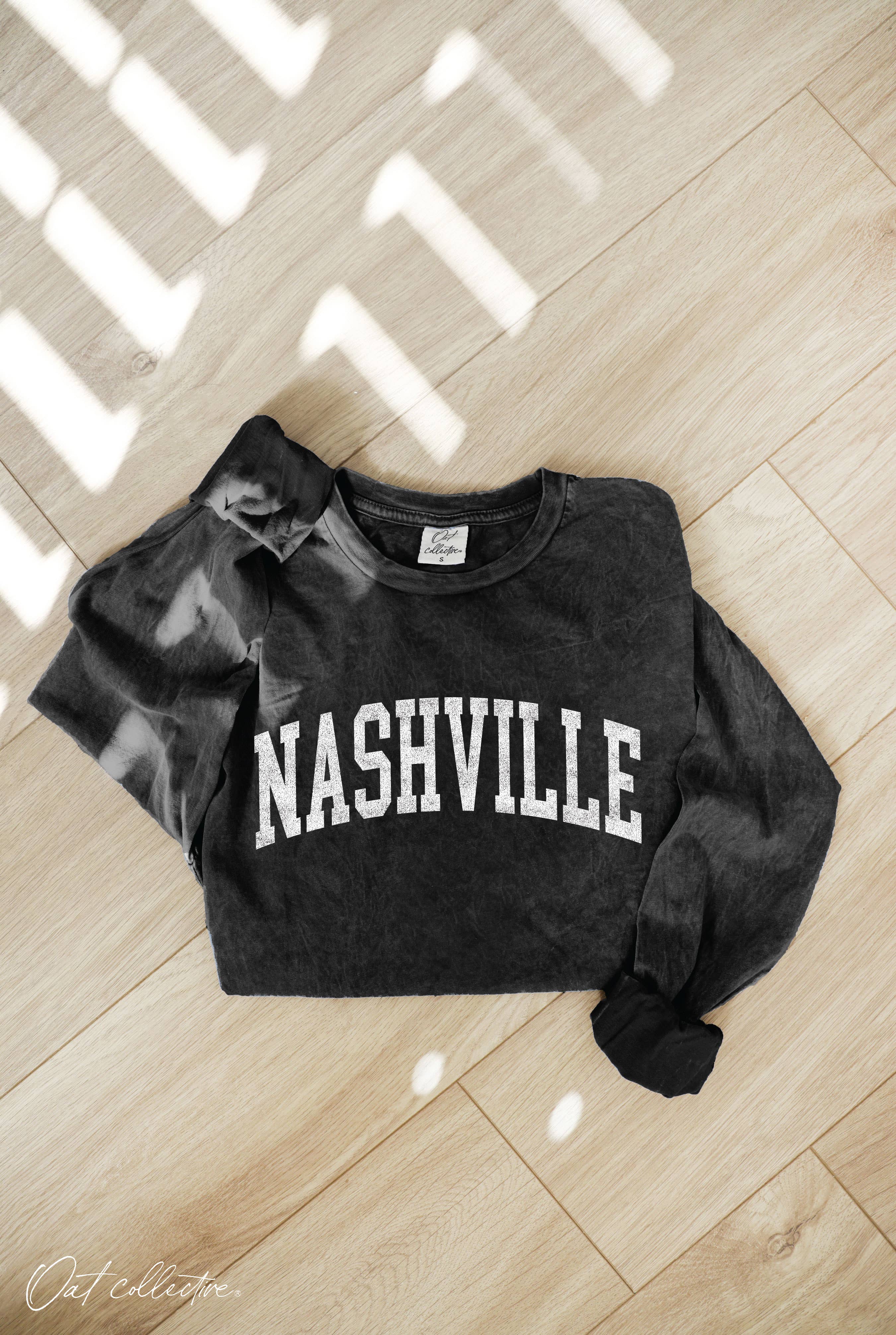Nashville Mineral Washed Graphic - Adult & Kids T-Shirts, Sweatshirts & Hoodies apparel design preview 1