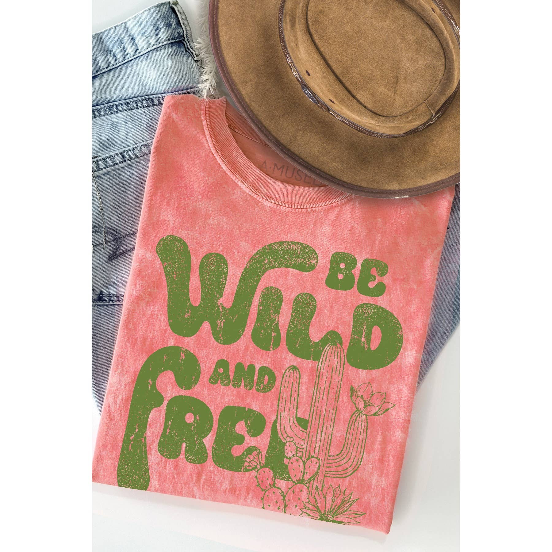 Be Wild and Free Mineral Wash - Adult & Kids T-Shirts, Sweatshirts & Hoodies apparel design preview 1