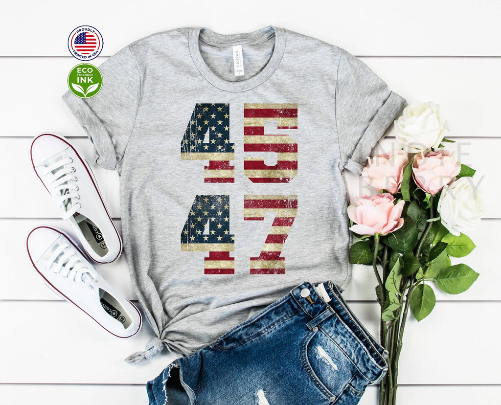 USA Flag-Inspired Distressed Letter Print - Adult & Kids T-Shirts, Sweatshirts & Hoodies apparel design preview 1