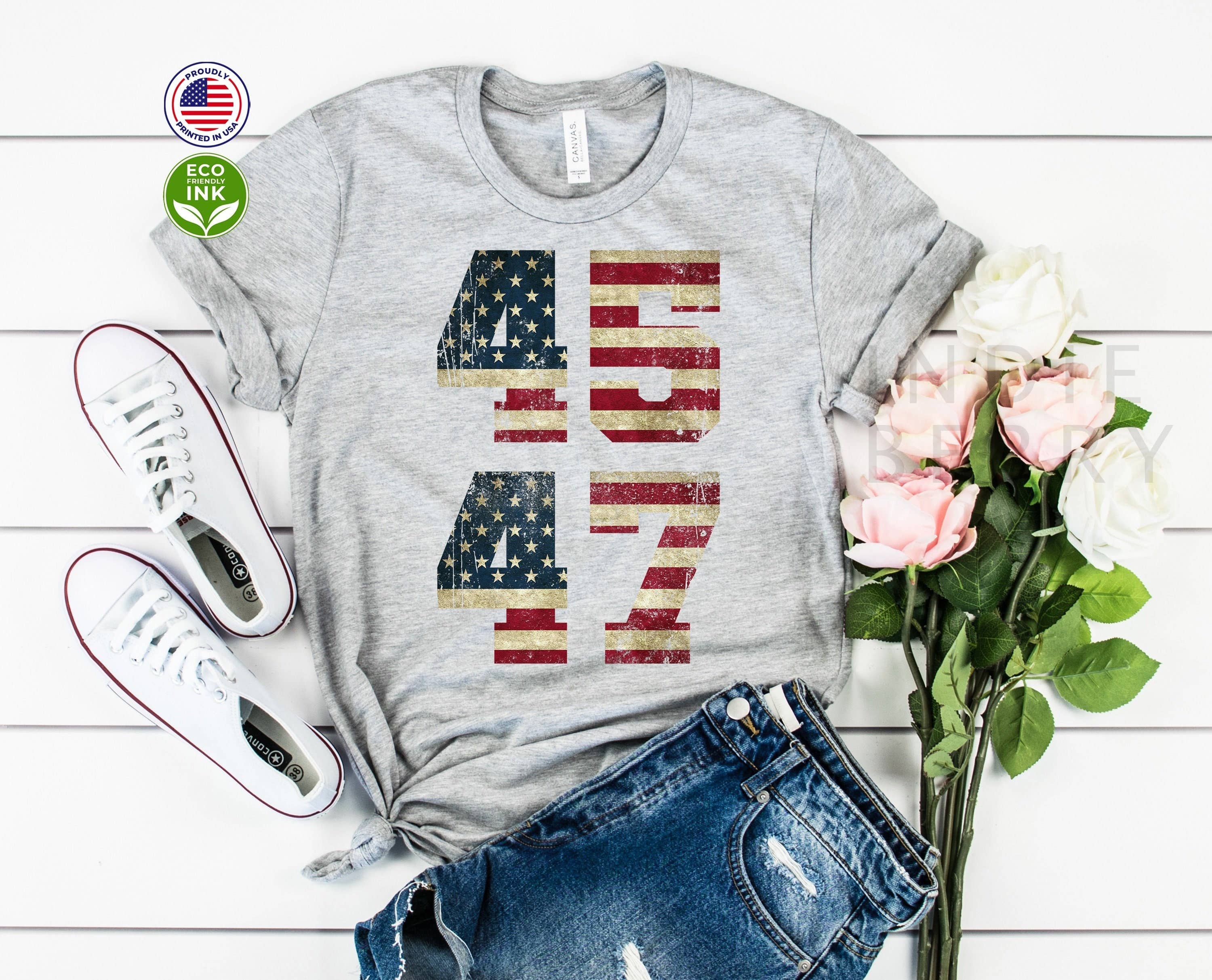 USA Flag-Inspired Distressed Letter Print - Adult & Kids T-Shirts, Sweatshirts & Hoodies apparel design preview 1