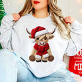 Faux Yarn Christmas Highland Cow - Adult & Kids T-Shirts, Sweatshirts & Hoodies apparel design preview 1