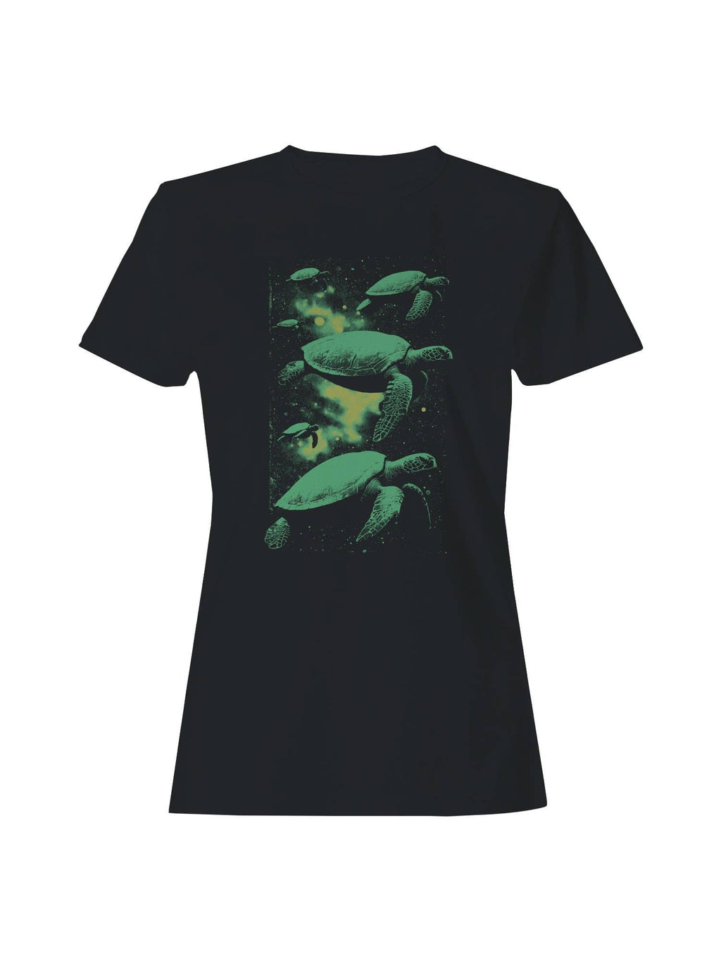 Cosmic Sea Turtles in Space Women's - Adult & Kids T-Shirts, Sweatshirts & Hoodies apparel design preview 1