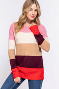.SI-25162 Crew Neck Color Block Sweater - Adult & Kids T-Shirts, Sweatshirts & Hoodies apparel design preview 1
