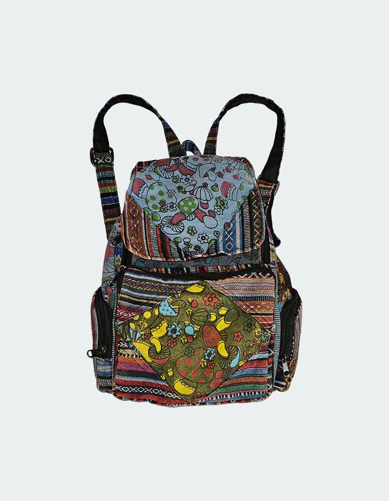Shroom Backpack (CODE-683) - Adult & Kids T-Shirts, Sweatshirts & Hoodies apparel design preview 1