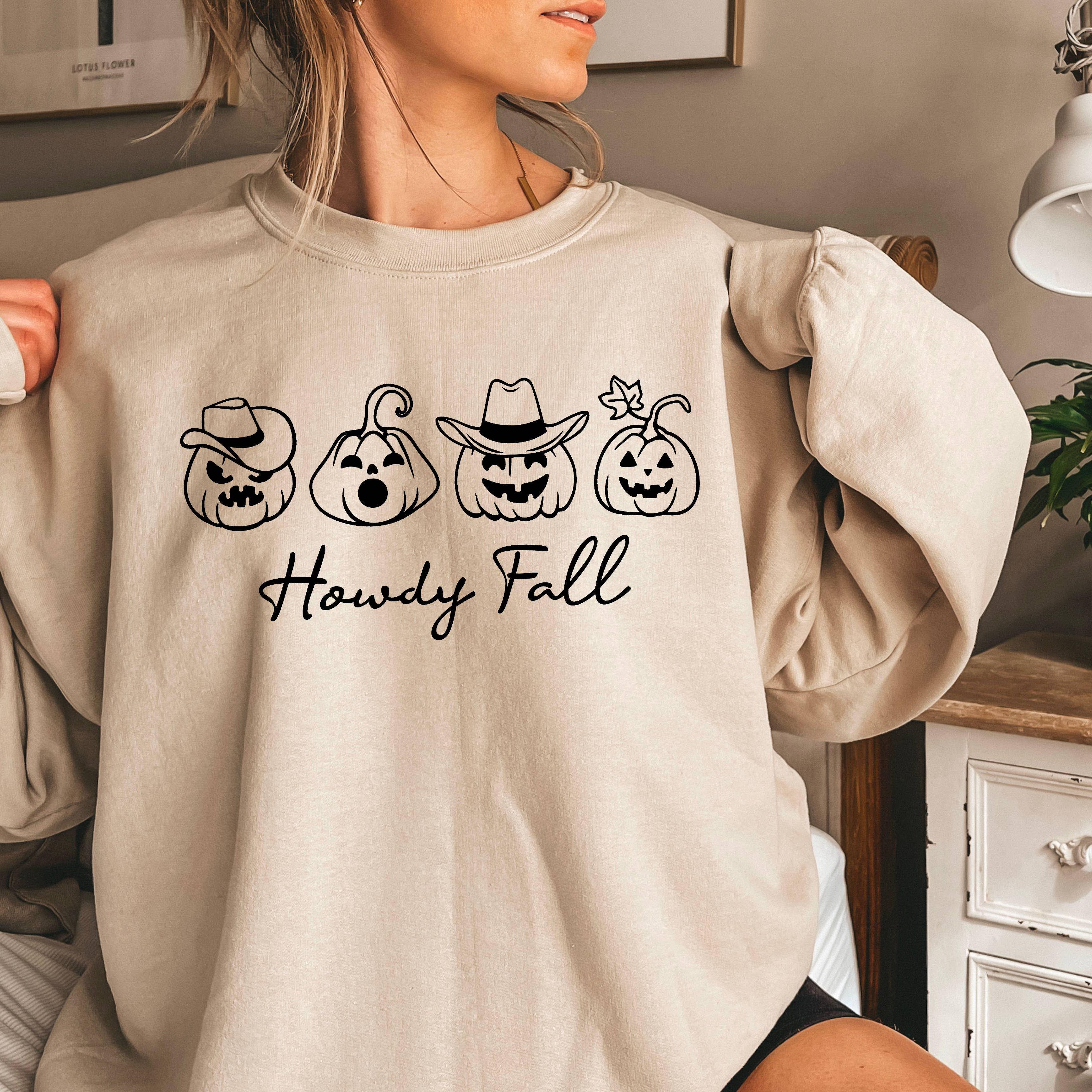 Howdy Fall Women'S Graphic - Adult & Kids T-Shirts, Sweatshirts & Hoodies apparel design preview 1