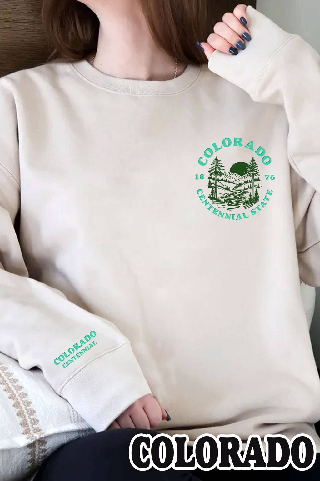 Colorado Chest, Arm, Back Print Graphic Brushed - Adult & Kids T-Shirts, Sweatshirts & Hoodies apparel design preview 1
