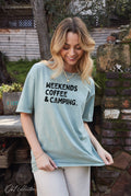 Weekends Coffee and Camping Mineral Graphic Top - Adult & Kids T-Shirts, Sweatshirts & Hoodies apparel design preview 1