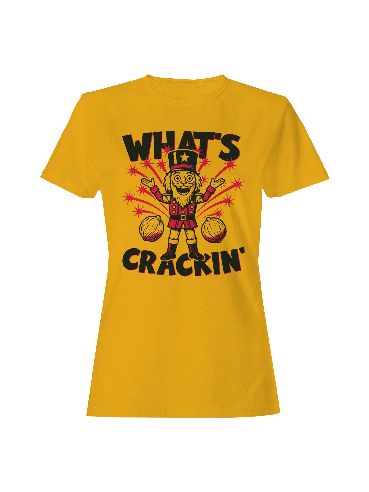 What's Crackin' Nutcracker Design Women's - Adult & Kids T-Shirts, Sweatshirts & Hoodies apparel design preview 1