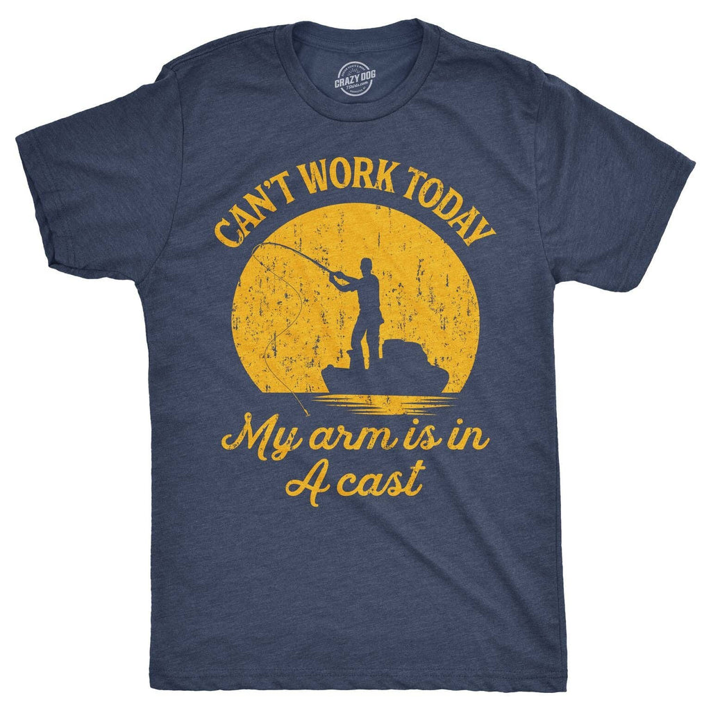 Can't Work Today My Arm Is in A Cast Men's - Adult & Kids T-Shirts, Sweatshirts & Hoodies apparel design preview 1