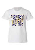 Children's Tu Tulsa Golden Hurricane Twisted Check - Adult & Kids T-Shirts, Sweatshirts & Hoodies apparel design preview 1