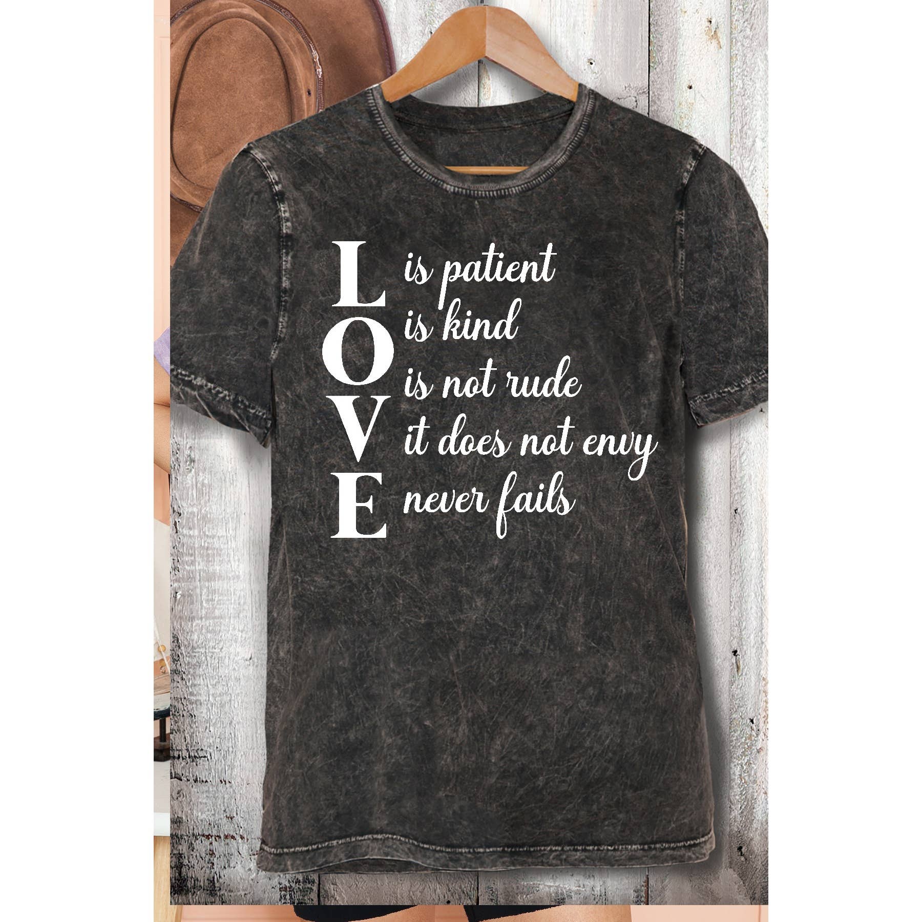Love Is Mineral Washed - Adult & Kids T-Shirts, Sweatshirts & Hoodies apparel design preview 1