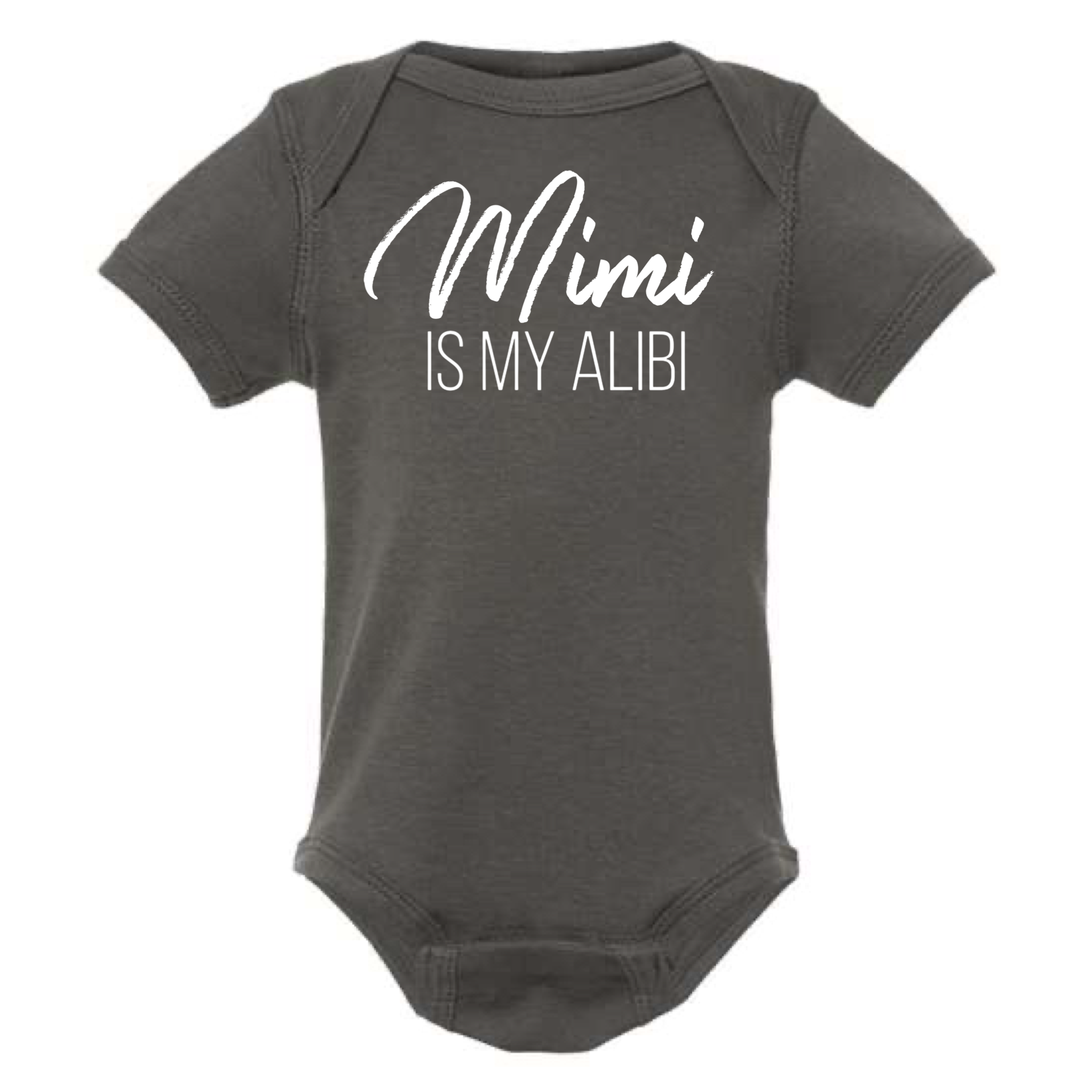 Mimi Is My Alibi Baby Onesie - Adult & Kids T-Shirts, Sweatshirts & Hoodies apparel design preview 1