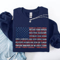 American Flag, States, USA, Patriotic 4th of July - Adult & Kids T-Shirts, Sweatshirts & Hoodies apparel design preview 1