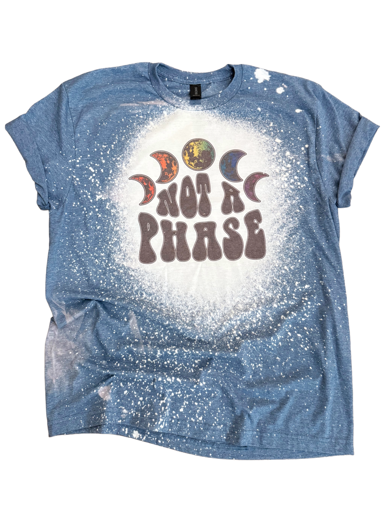 Not A Phase Moon Phases Bleached Pride - Adult & Kids T-Shirts, Sweatshirts & Hoodies apparel design preview 1