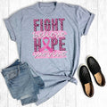 Fight Believe Hope Survive Breast Cancer - Adult & Kids T-Shirts, Sweatshirts & Hoodies apparel design preview 1