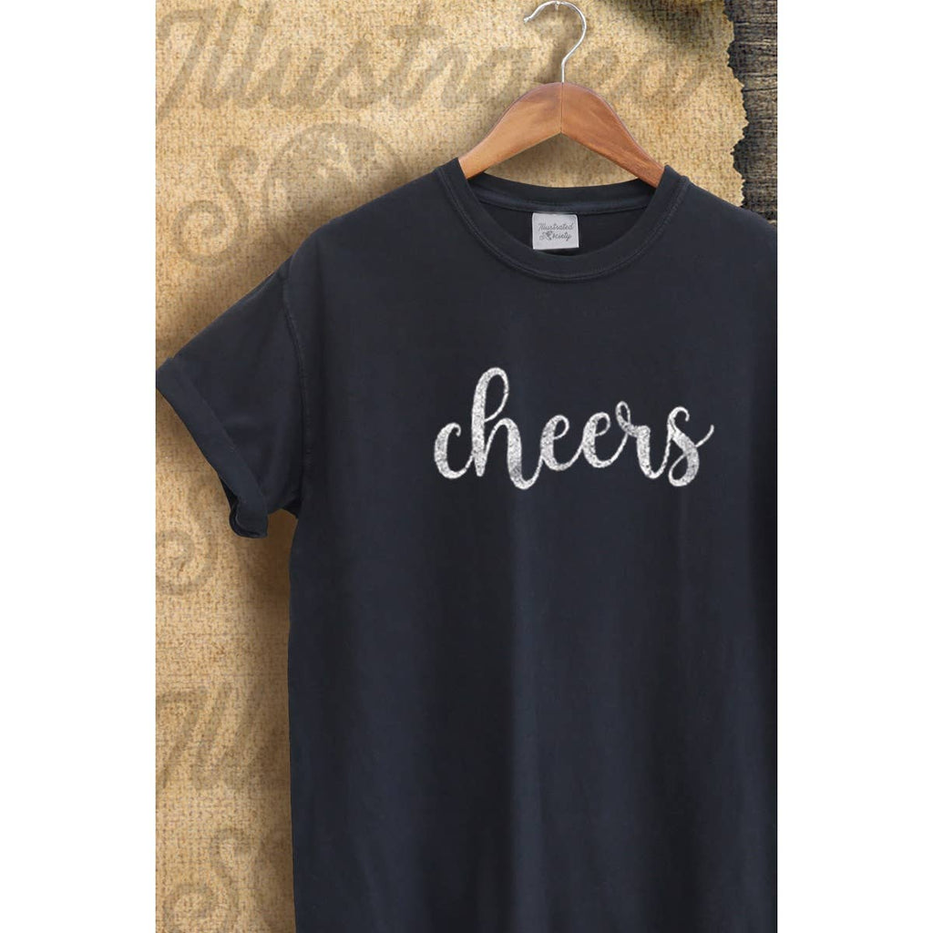 Cheers Christmas Vintage Graphic - Adult & Kids T-Shirts, Sweatshirts & Hoodies apparel design preview 1