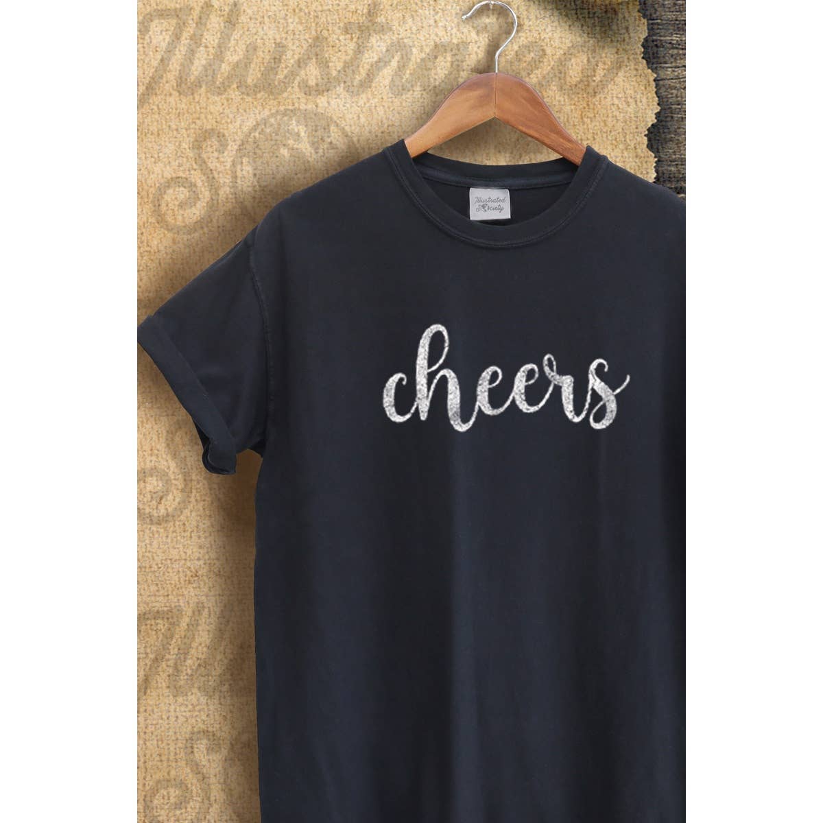 Cheers Christmas Vintage Graphic - Adult & Kids T-Shirts, Sweatshirts & Hoodies apparel design preview 1