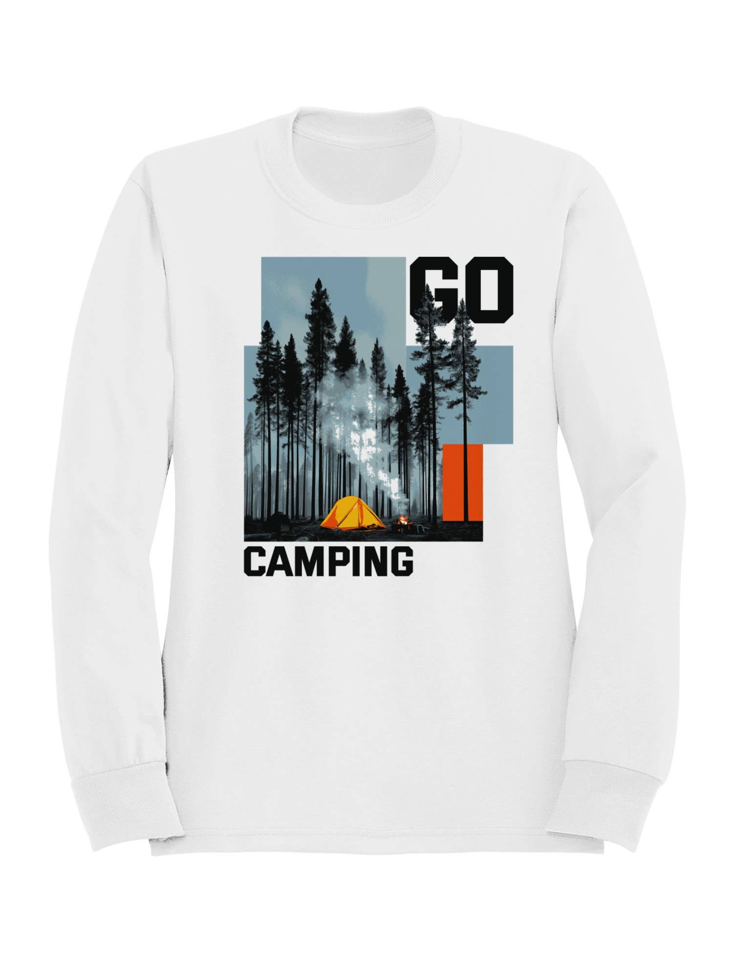 Explore Nature: Go Camping Design Women's - Adult & Kids T-Shirts, Sweatshirts & Hoodies apparel design preview 1