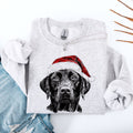 Black Lab, Santa, Labrador Dog, Christmas, Pet - Adult & Kids T-Shirts, Sweatshirts & Hoodies apparel design preview 1