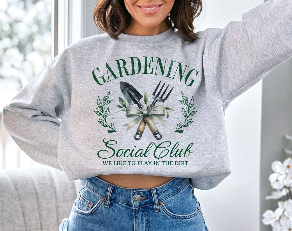 Gardening Social Club Cute Garden - Adult & Kids T-Shirts, Sweatshirts & Hoodies apparel design preview 1
