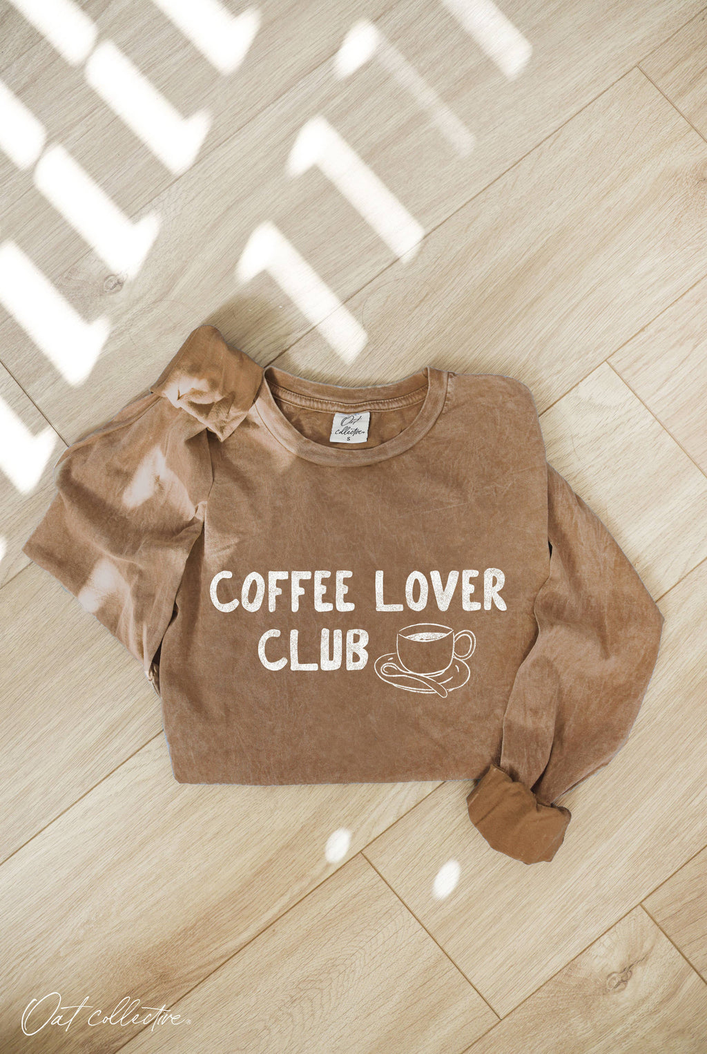 Coffee Lover Club Mineral Washed Graphic - Adult & Kids T-Shirts, Sweatshirts & Hoodies apparel design preview 1