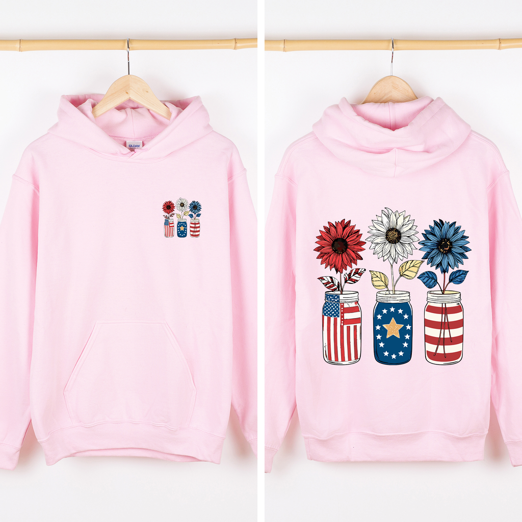 American Jars, USA, Us Flag 4th of July Patriotic - Adult & Kids T-Shirts, Sweatshirts & Hoodies apparel design preview 1
