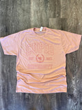 Cupid University Pink Print On Heather Peach - Adult & Kids T-Shirts, Sweatshirts & Hoodies apparel design preview 1