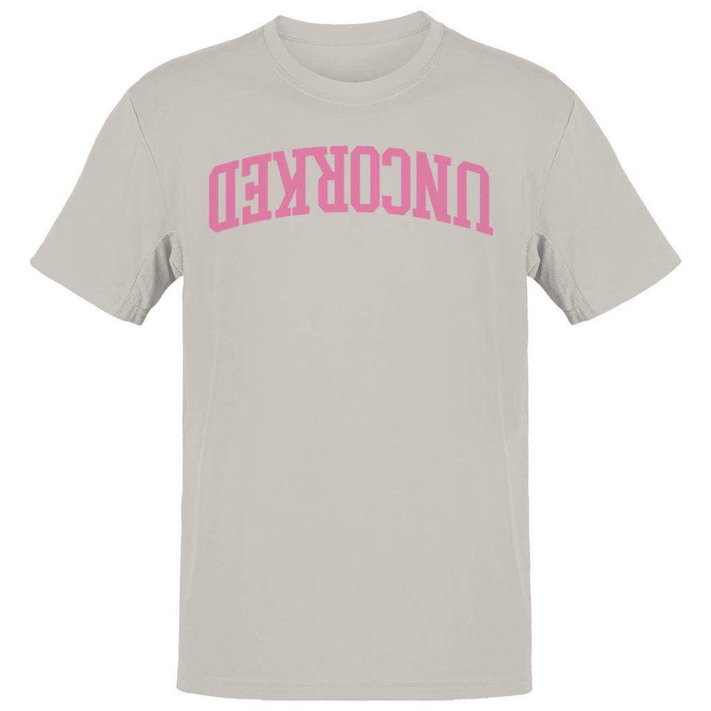 Uncorked Pink Retro Wine Quote Men's - Adult & Kids T-Shirts, Sweatshirts & Hoodies apparel design preview 1