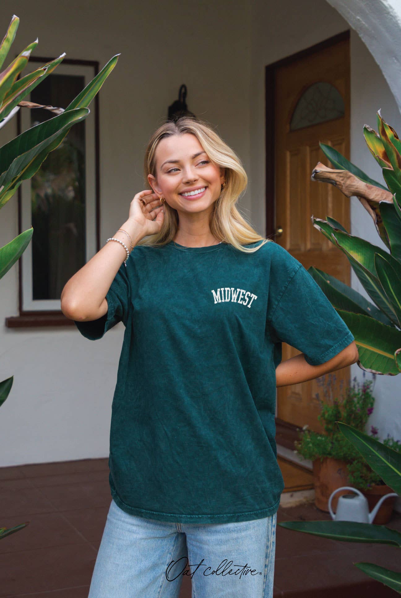 Midwest Chest Print Mineral Washed Graphic Top - Adult & Kids T-Shirts, Sweatshirts & Hoodies apparel design preview 1
