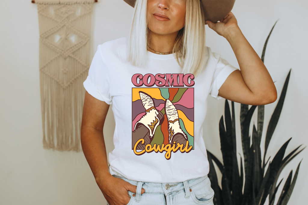 Cosmic Cowgirl - Adult & Kids T-Shirts, Sweatshirts & Hoodies apparel design preview 1