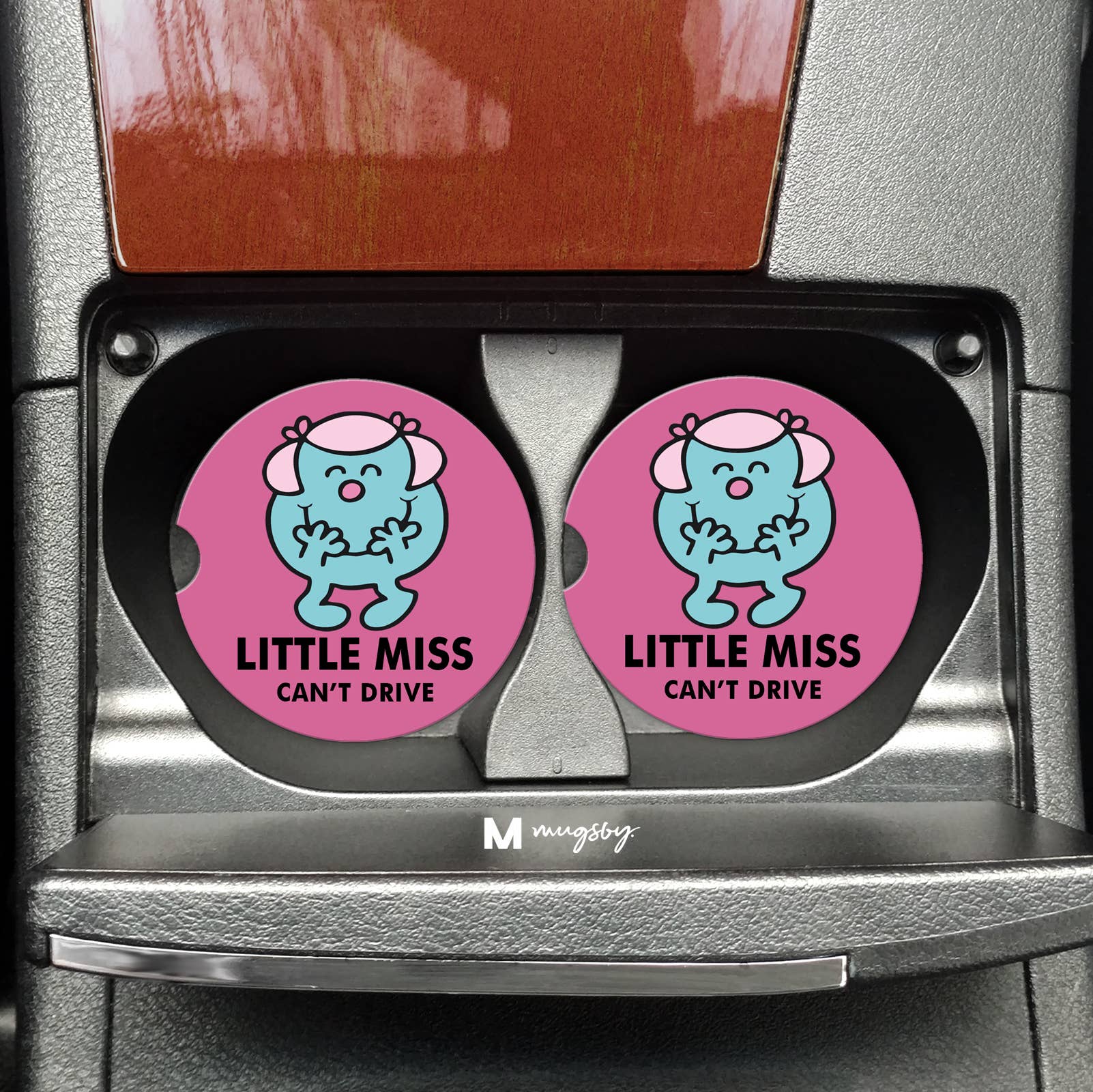 Little Miss Can't Drive Car Coasters - Adult & Kids T-Shirts, Sweatshirts & Hoodies apparel design preview 1