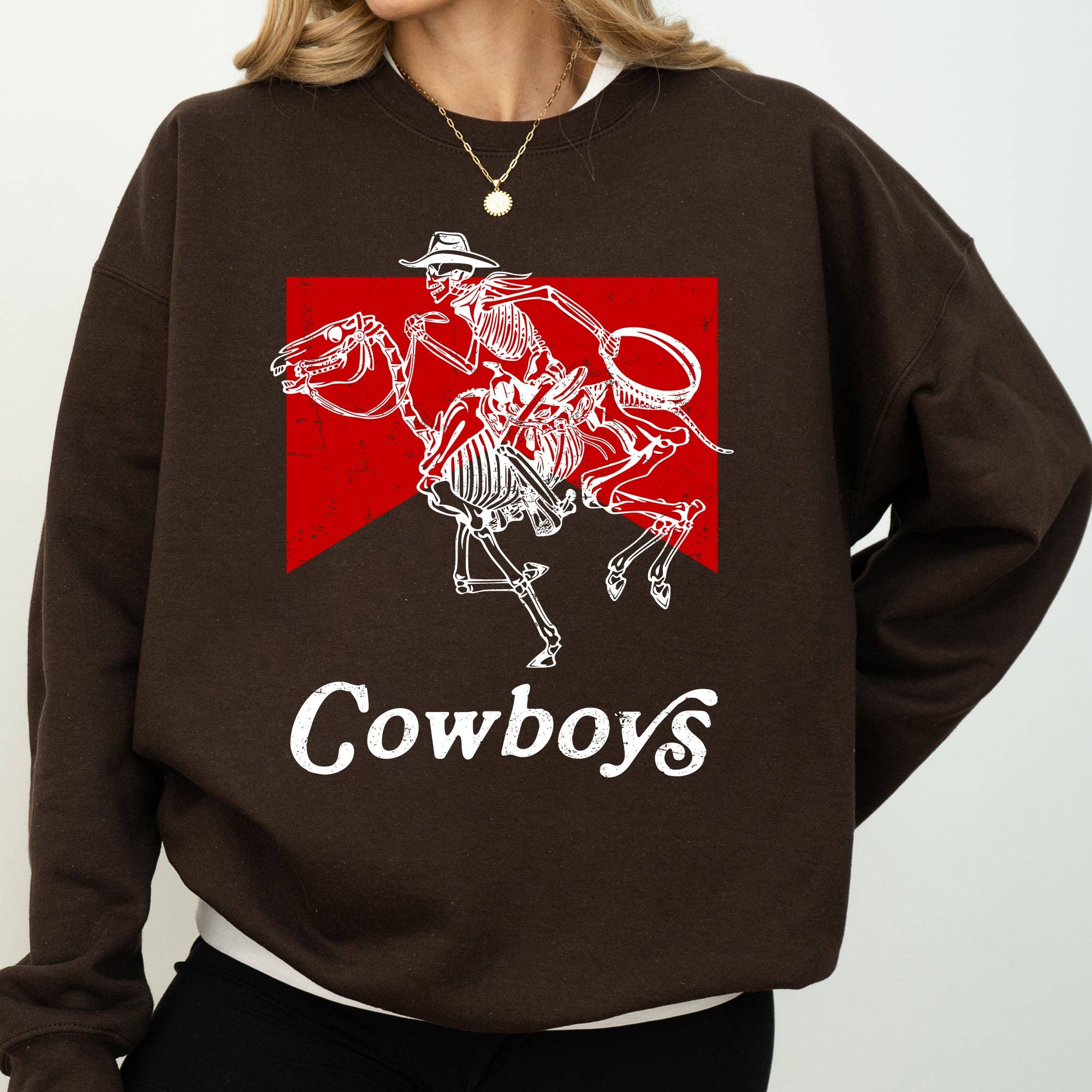 Cowboy Killer, Skeleton, Horse, Cowgirl, Western, - Adult & Kids T-Shirts, Sweatshirts & Hoodies apparel design preview 1