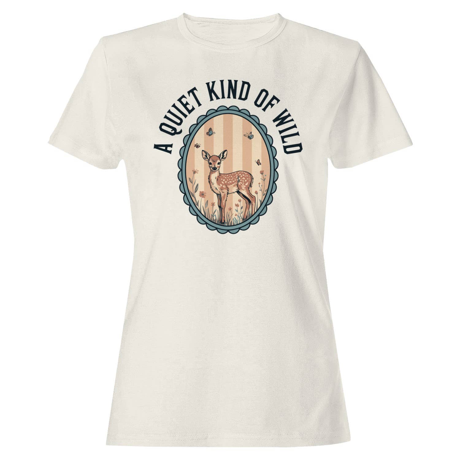 Quiet Wild Deer Nature Women's - Adult & Kids T-Shirts, Sweatshirts & Hoodies apparel design preview 1
